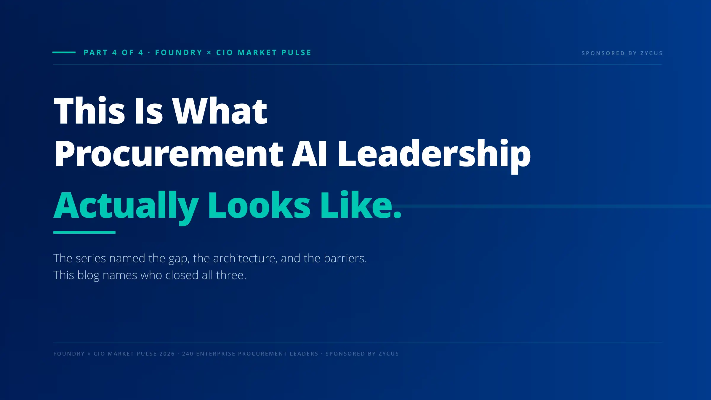 procurement ai leadership foundry research