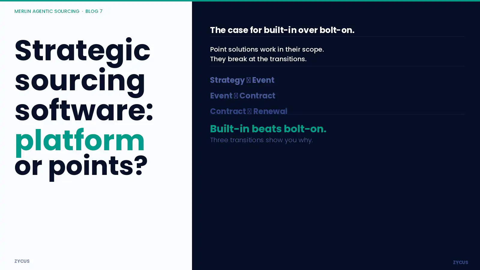 Strategic Sourcing Software: Platform vs. Point Solution - Zycus Inc.