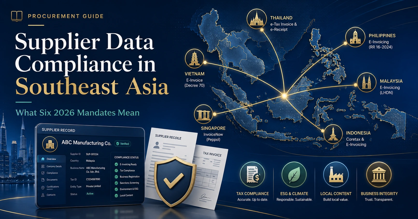 Supplier Data Compliance in Southeast Asia - Zycus Inc.